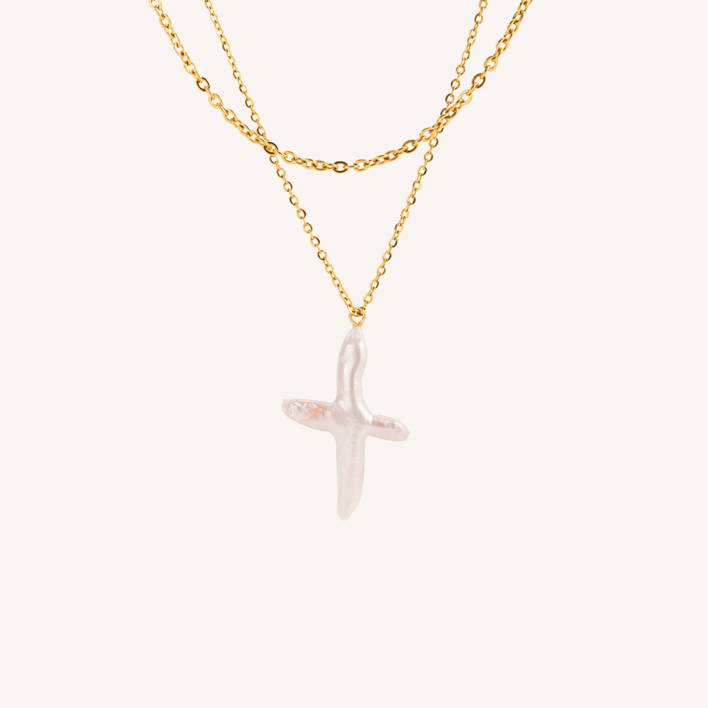 IVORY CROSS NECKLACE