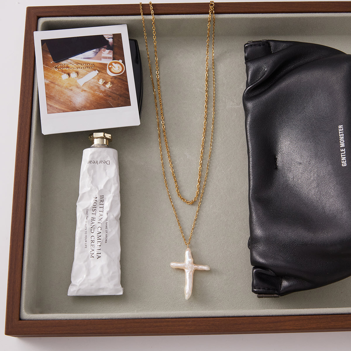 IVORY CROSS NECKLACE